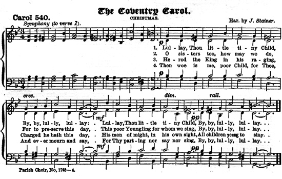 Coventry Carol Sheet Music